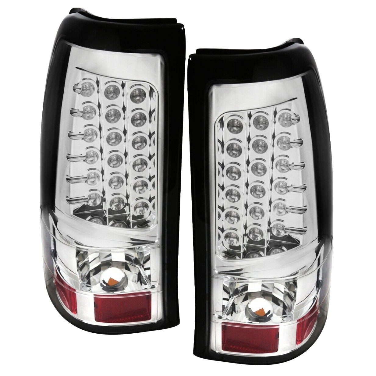 Tail Lights 2500 3500 LED Clear Brake Lamps_voghion.com