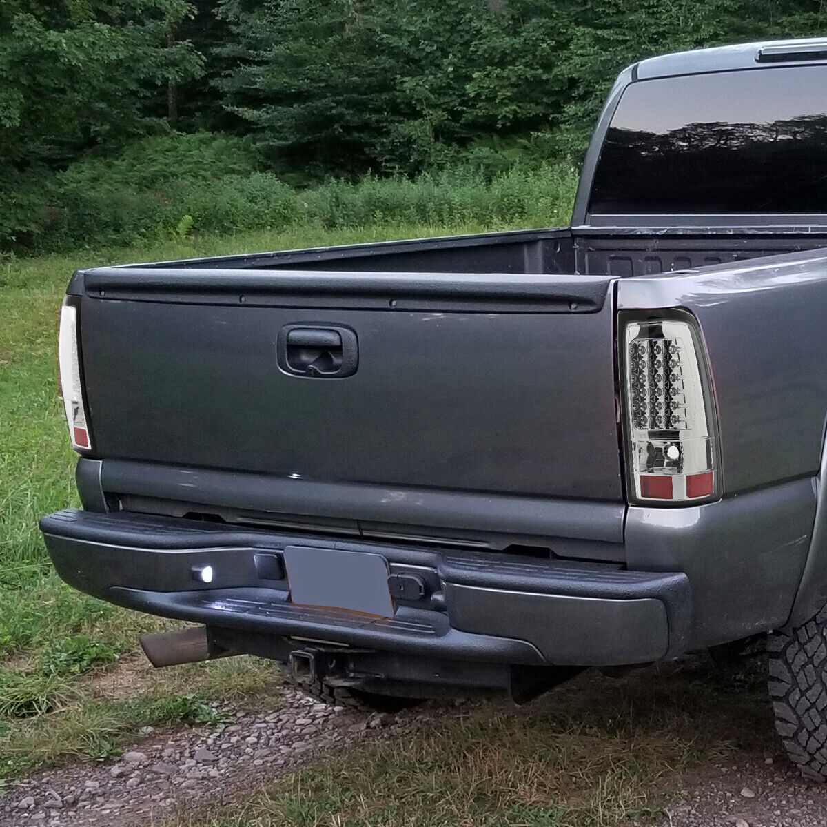 Tail Lights 2500 3500 LED Clear Brake Lamps_voghion.com