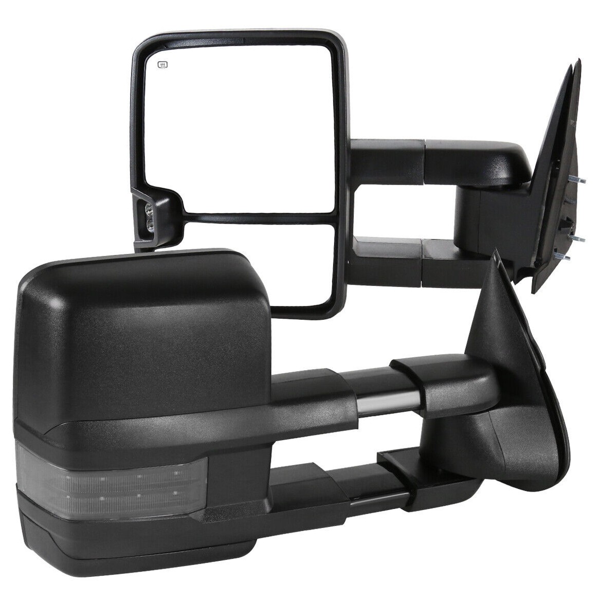 Tow Mirror Sierra Power Heated+Smoke LED Signal_voghion.com