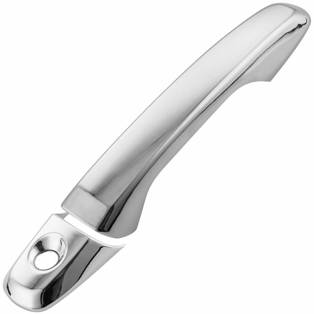 Chrome Adhesive Door Handle Cover Cap Trim Kit_voghion.com