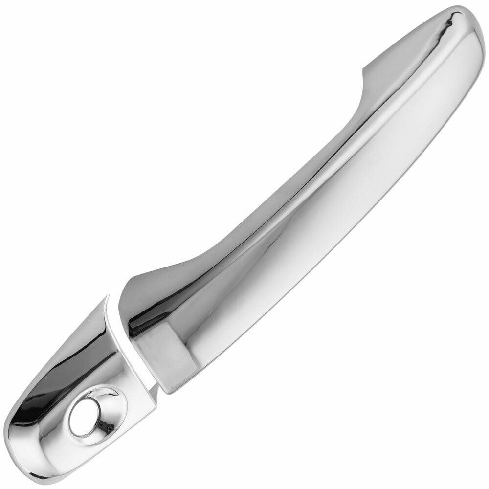 Chrome Adhesive Door Handle Cover Cap Trim Kit_voghion.com