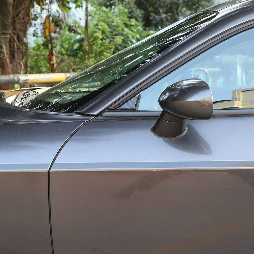 Carbon Fiber Window Front A-Pillar Triangle Trim_voghion.com