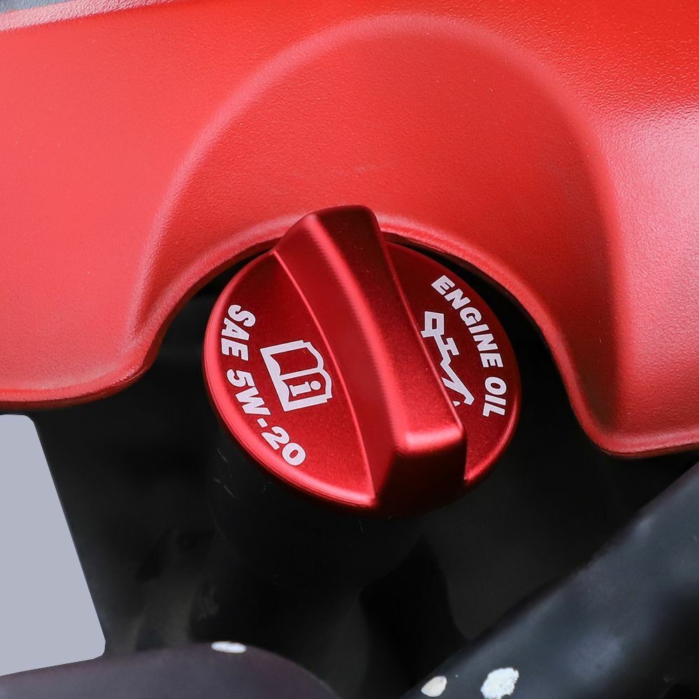 Radiator Cap& Engine Oil Gas Cap Cover Trim 09+_voghion.com