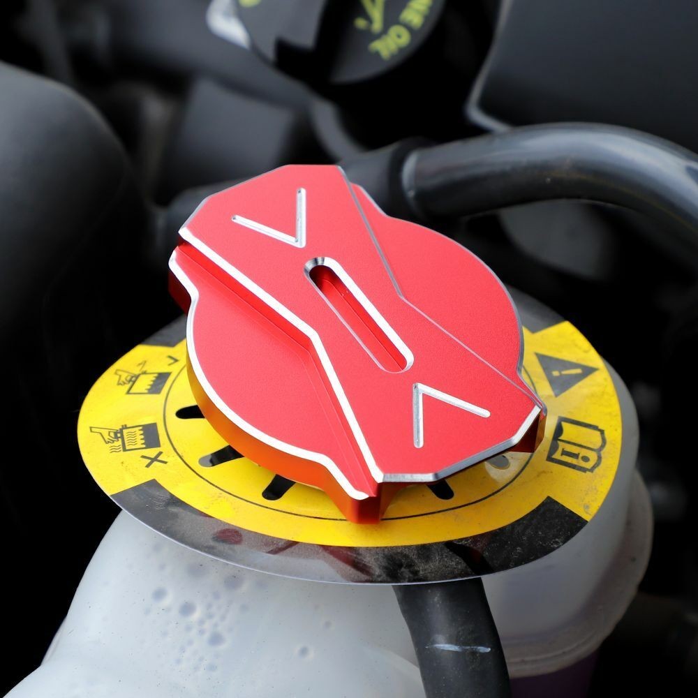 Radiator Cap& Engine Oil Gas Cap Cover Trim 09+_voghion.com