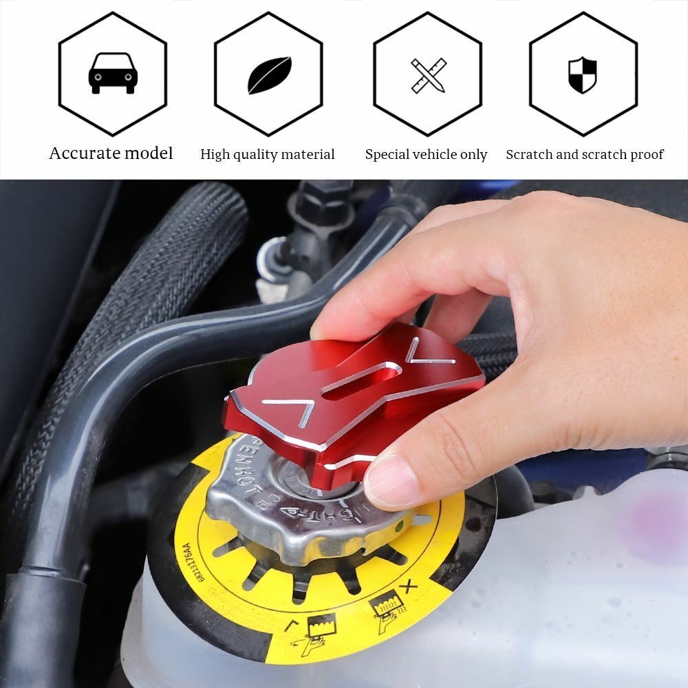 Radiator Cap& Engine Oil Gas Cap Cover Trim 09+_voghion.com