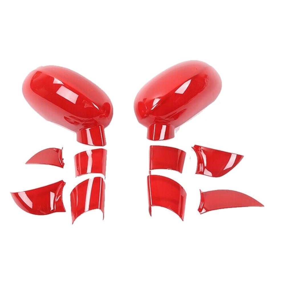 Side Mirror Cover Decals Rearview Mirrors Trim Sticker 09+_voghion.com