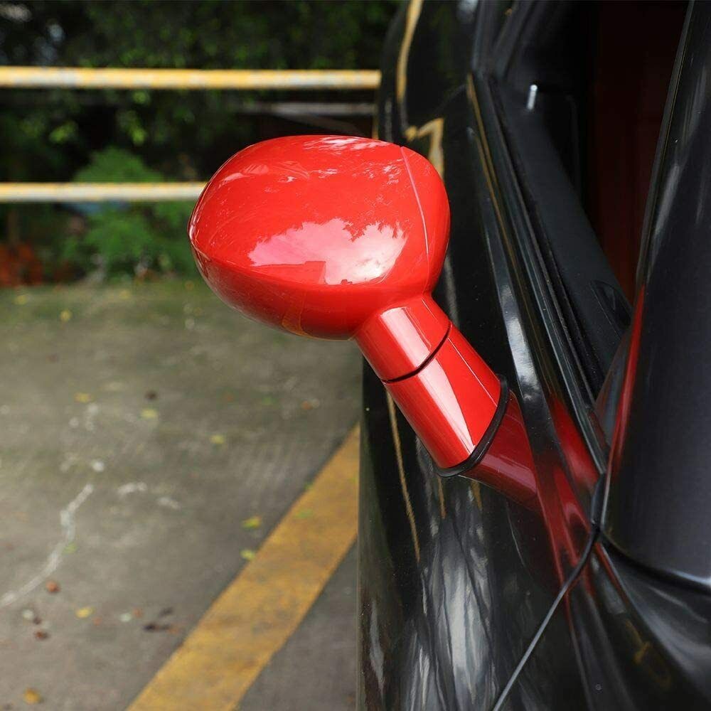 Side Mirror Cover Decals Rearview Mirrors Trim Sticker 09+_voghion.com