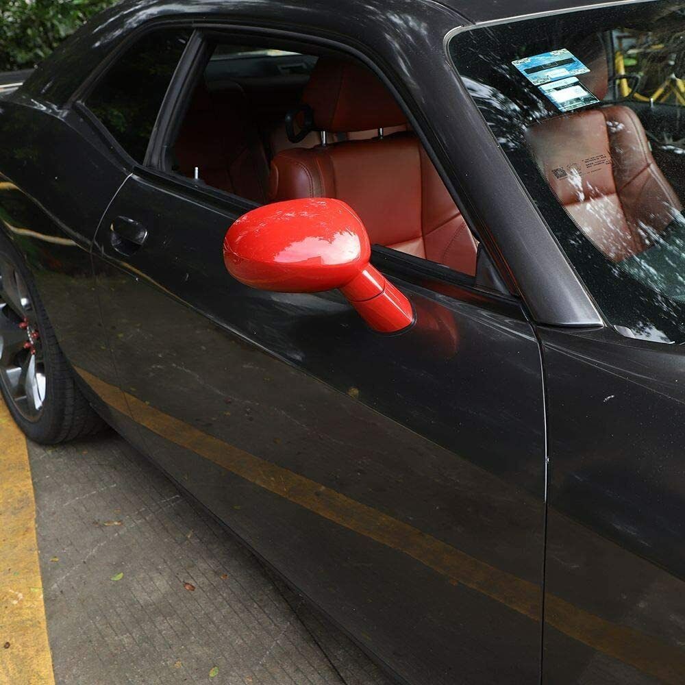 Side Mirror Cover Decals Rearview Mirrors Trim Sticker 09+_voghion.com