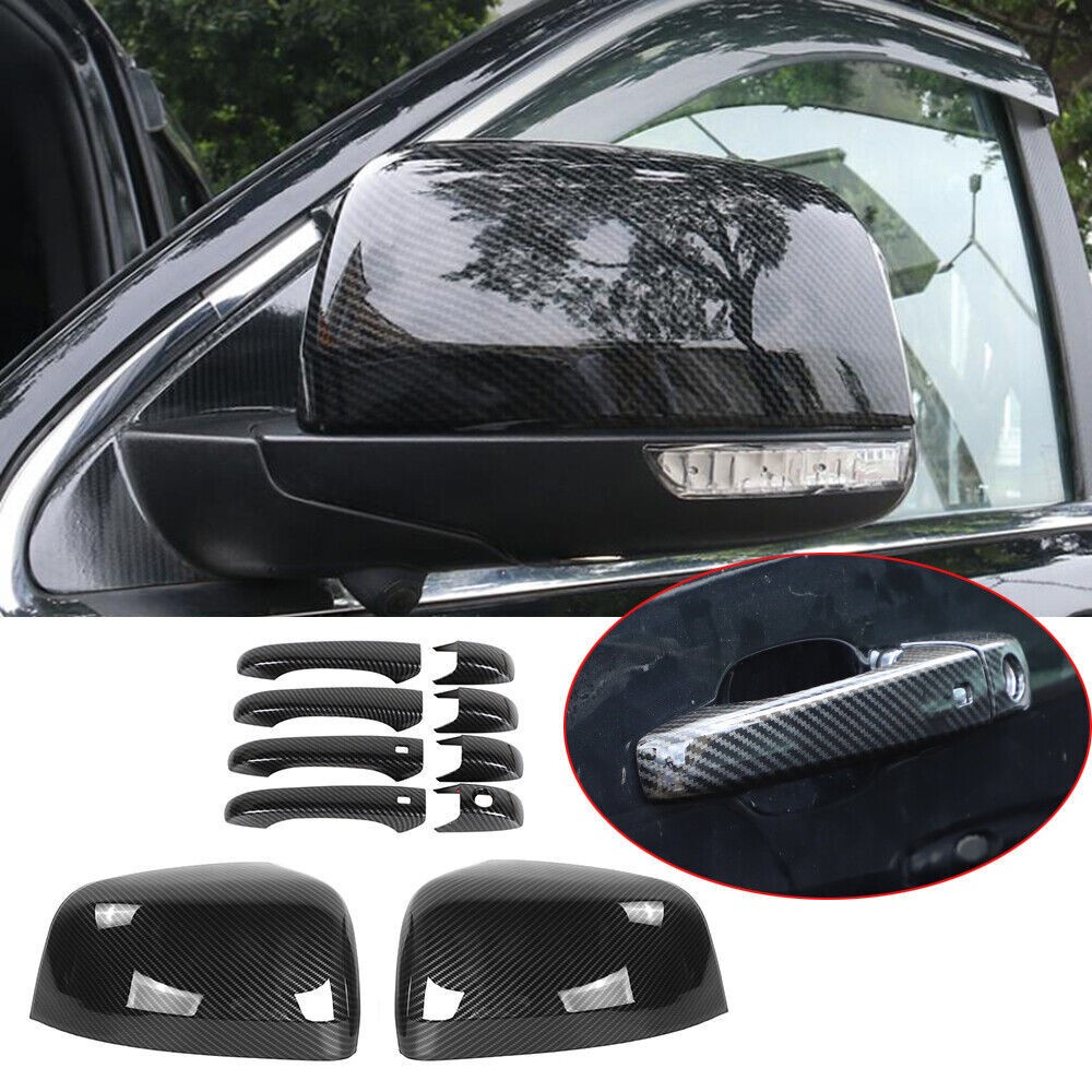 10x Door Handle Cover Rearview Mirror Shell Doge Durango_voghion.com