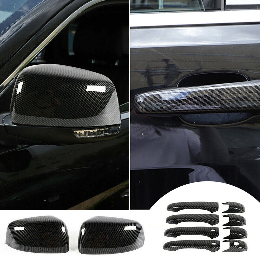 10x Door Handle Cover Rearview Mirror Shell Doge Durango_voghion.com