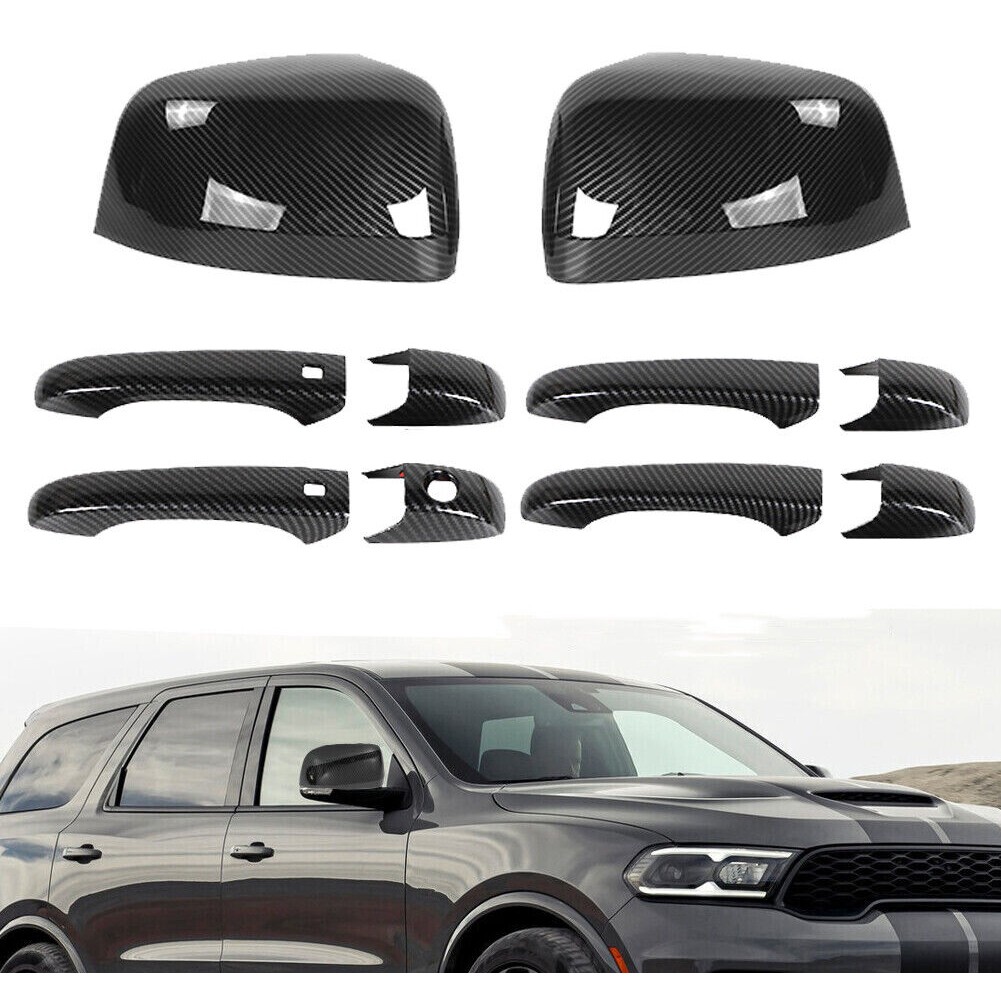 10x Door Handle Cover Rearview Mirror Shell Doge Durango_voghion.com