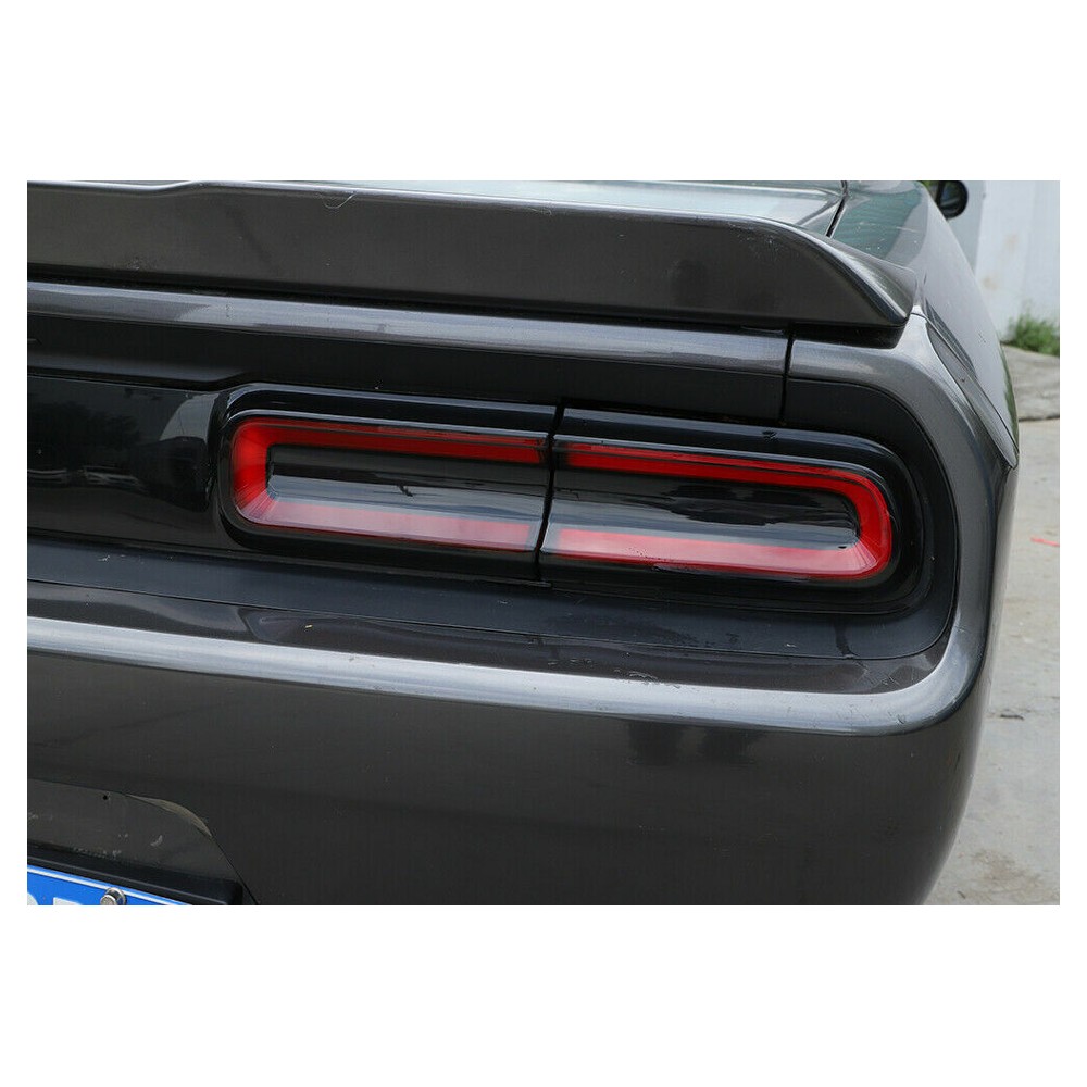 4x Tail Light Covers Rear Light Guards Trim Smoked Black_voghion.com