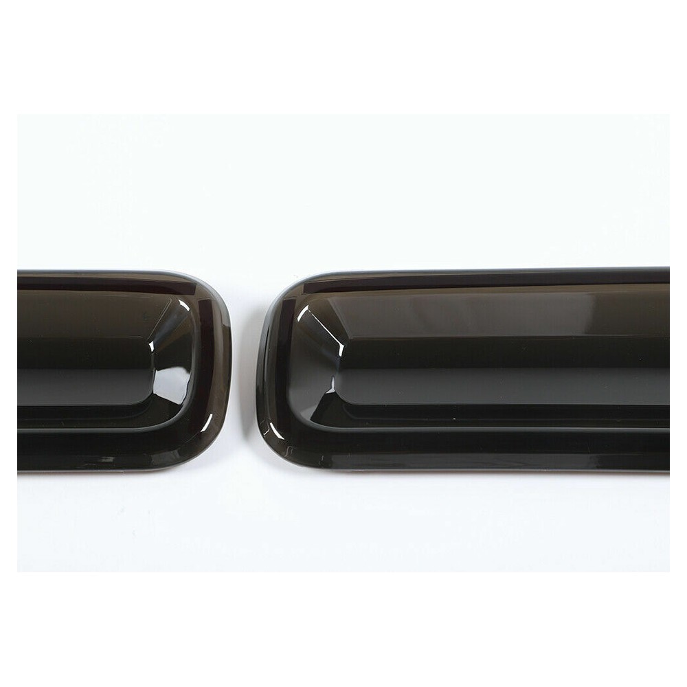 4x Tail Light Covers Rear Light Guards Trim Smoked Black_voghion.com