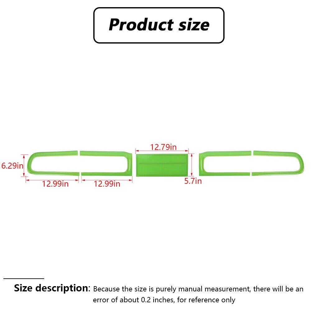 Green Rear Tail Light Lamp Cover Trim Accessories_voghion.com