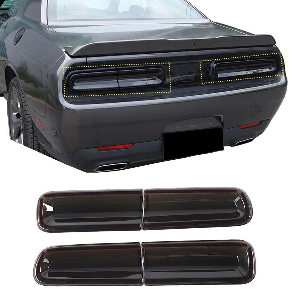 Smoked Rear Light Car Side Wheel Eyebrow Lamp Cover Set 15+_voghion.com