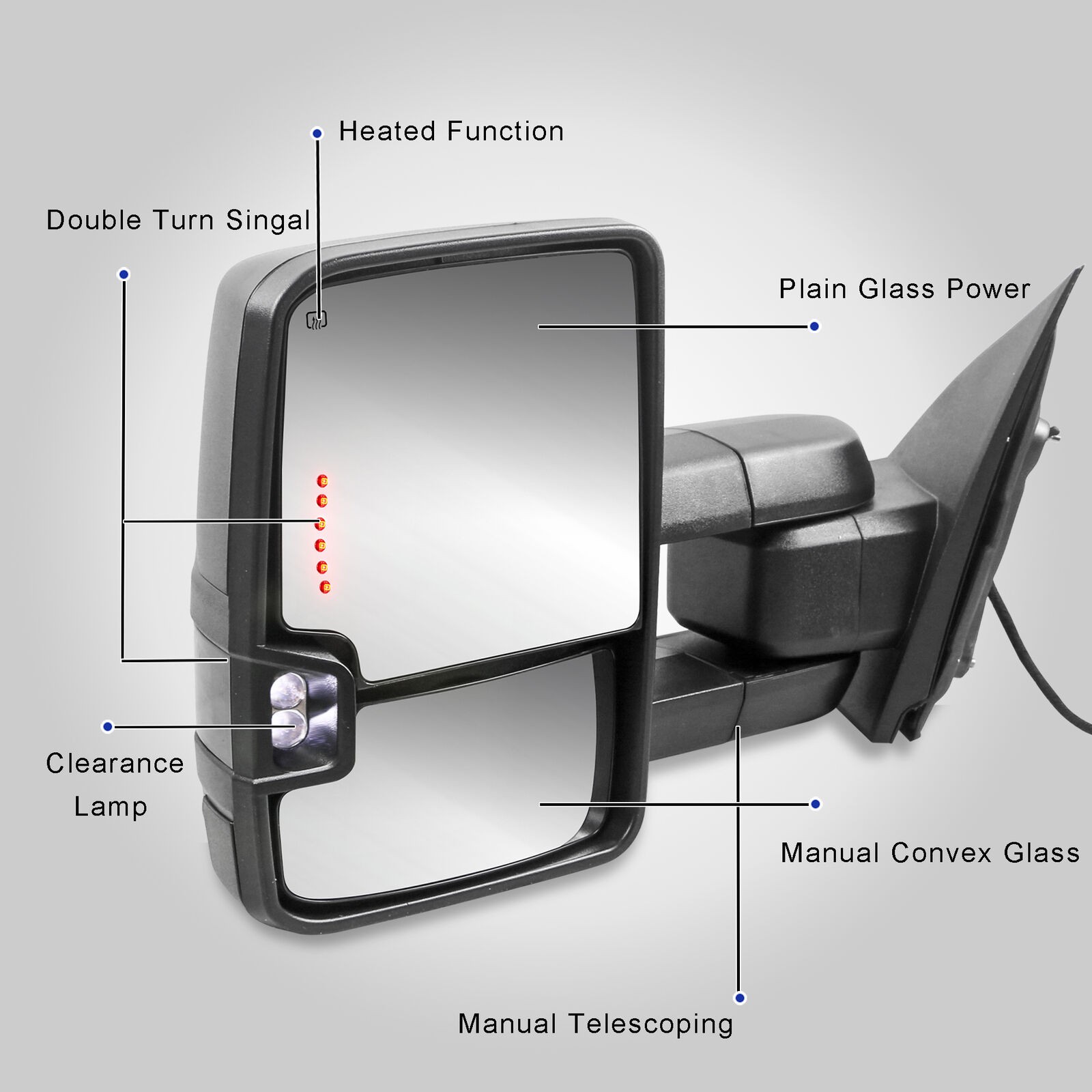 New Power Heated Tow Mirrors_voghion.com