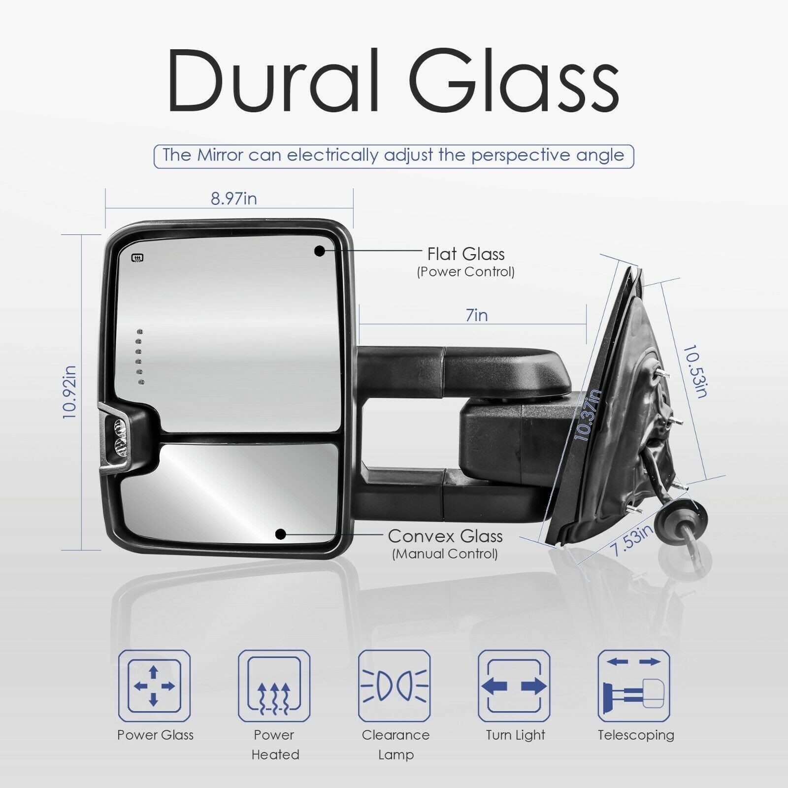 New Power Heated Tow Mirrors_voghion.com