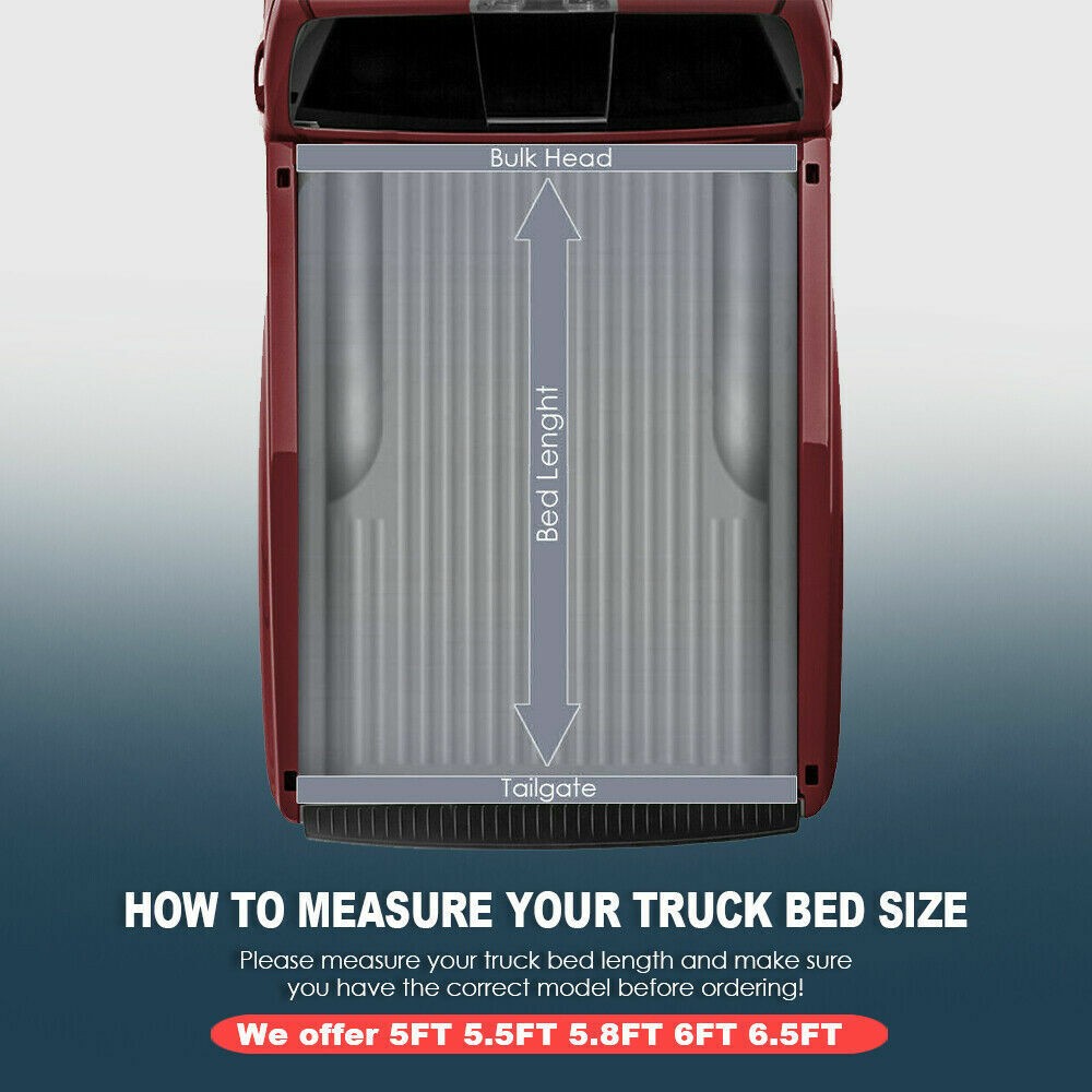 4 Fold 6.5FT Tonneau Cover /2500HD+LED_voghion.com