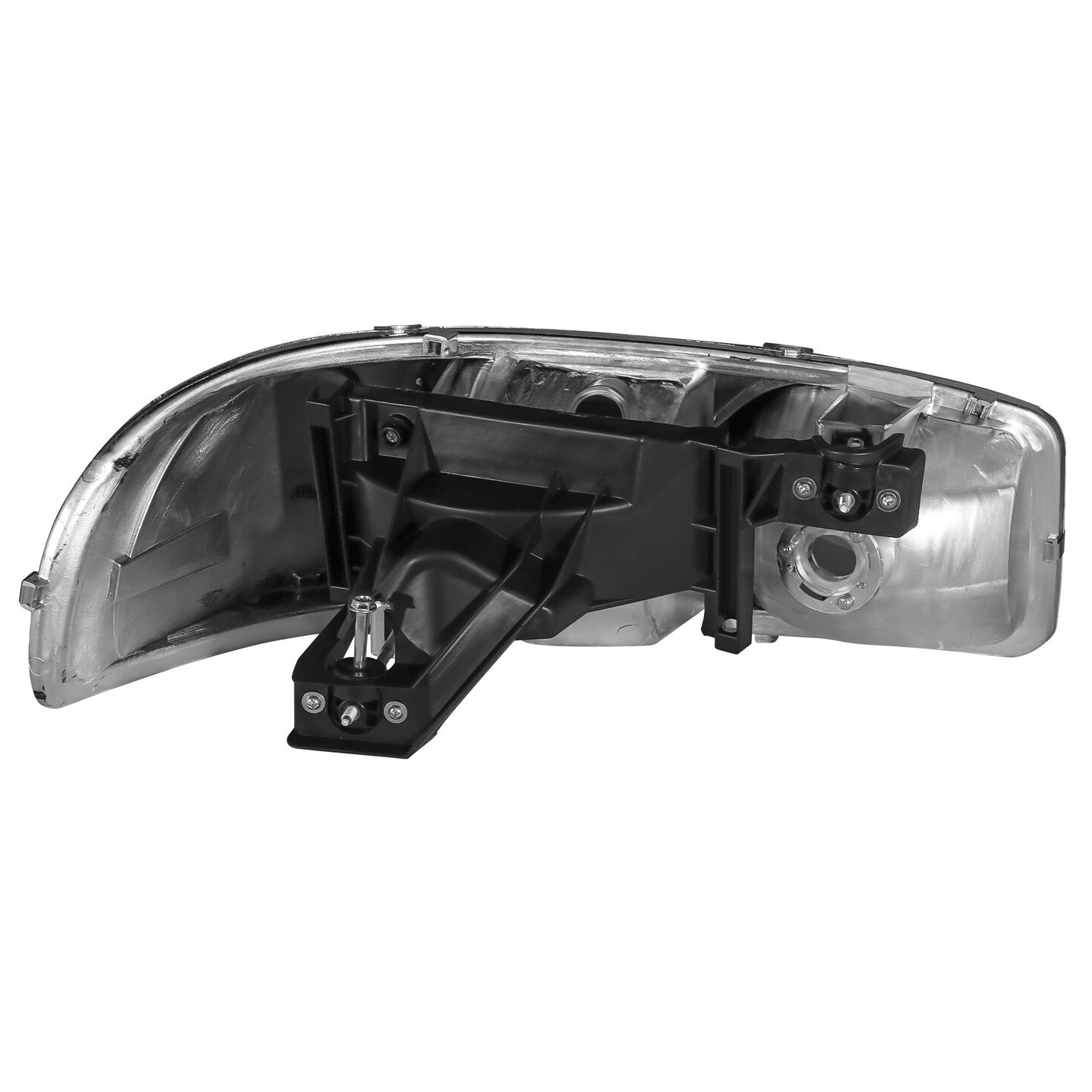 CHROME HOUSING AMBER CORNER HEADLIGHT_voghion.com