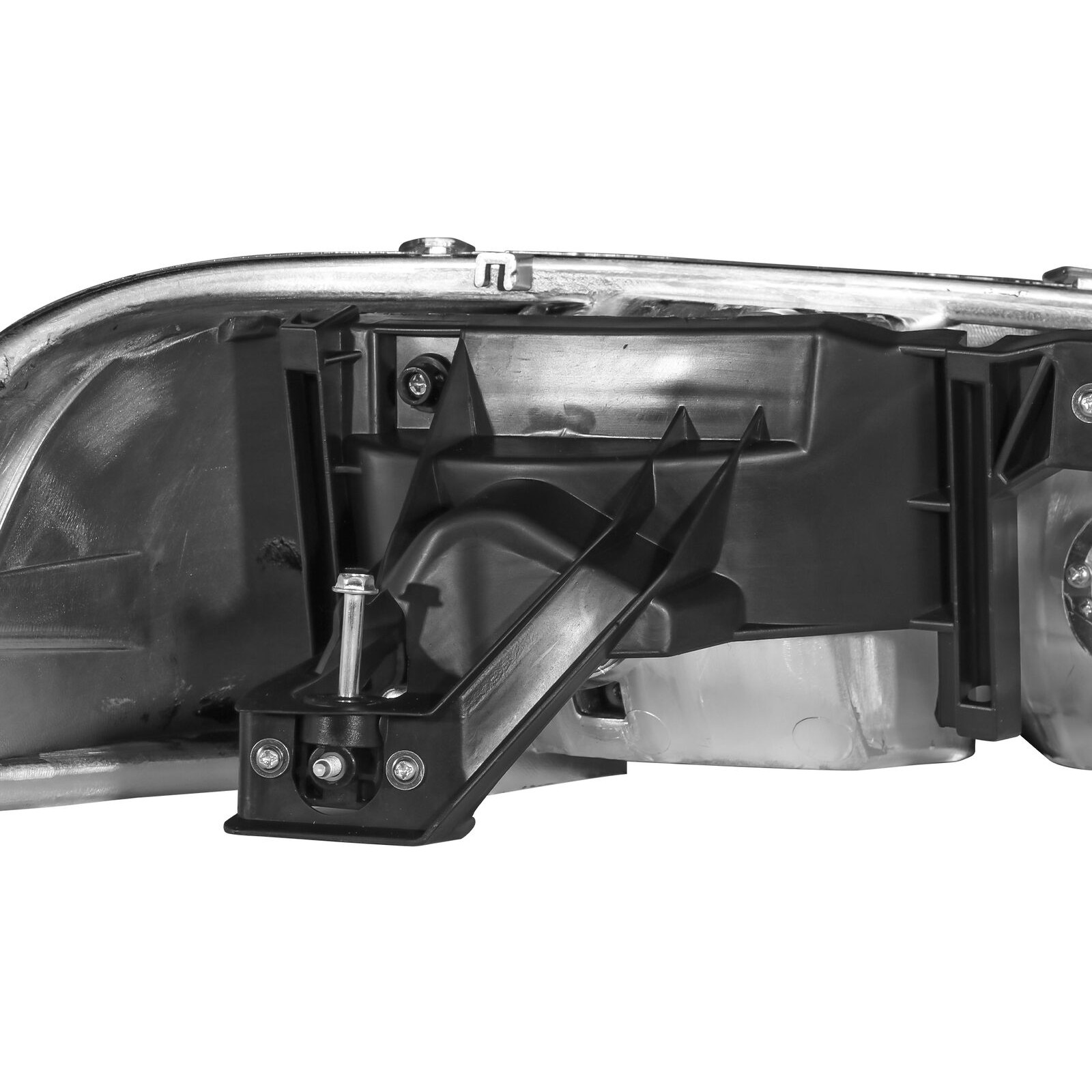 CHROME HOUSING AMBER CORNER HEADLIGHT_voghion.com