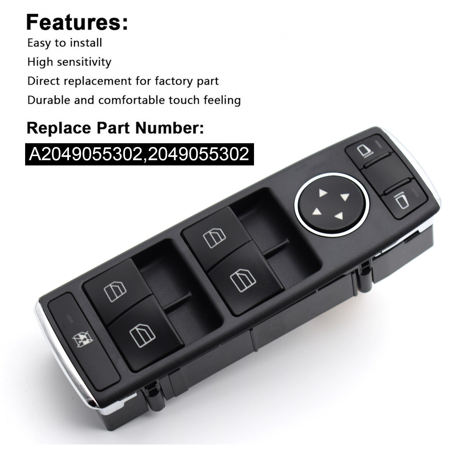 Mercedes A2049055302 Power Master Window Switch_voghion.com