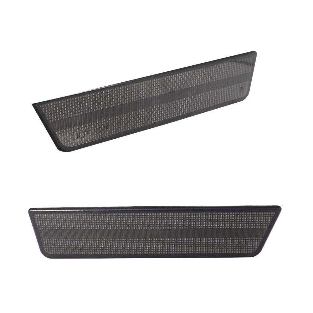 2Pcs Smoked Black Lens Front Side Marker Housing_voghion.com