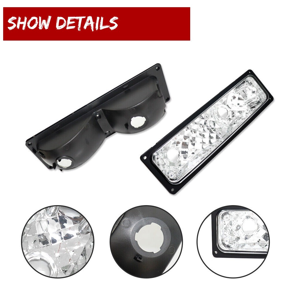 Chrome Corner Parking Signal Lights C/K_voghion.com