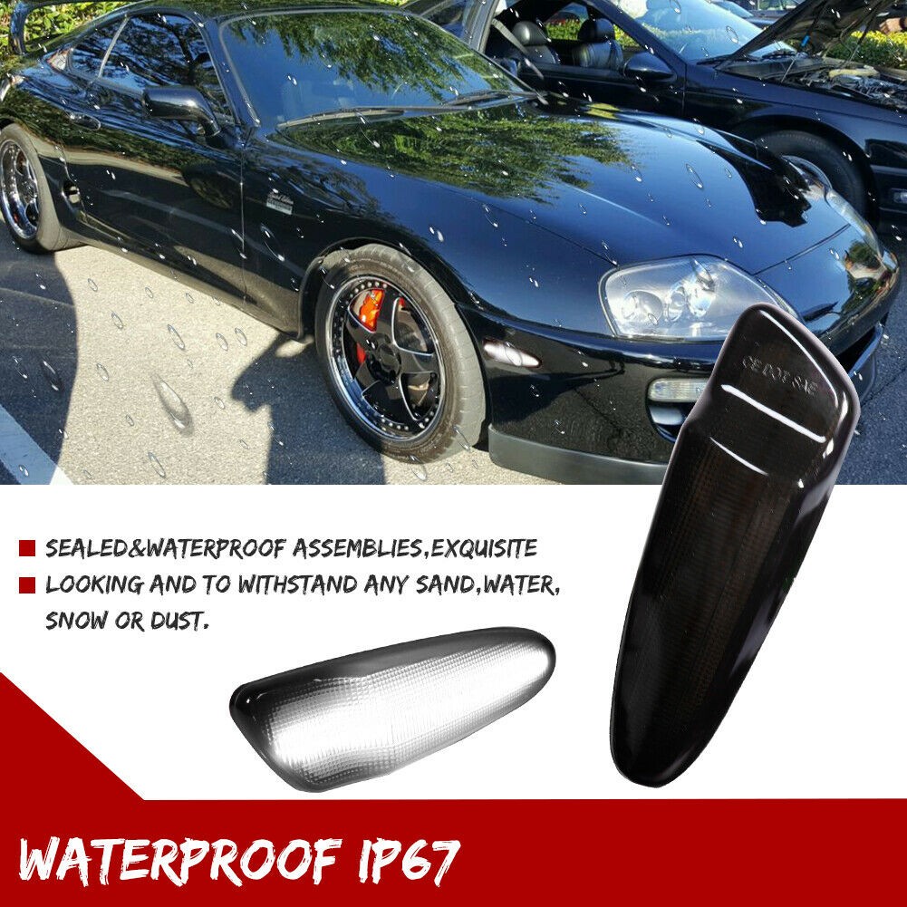 MK.4Smoked LED Front Bumper Side Marker Lights_voghion.com