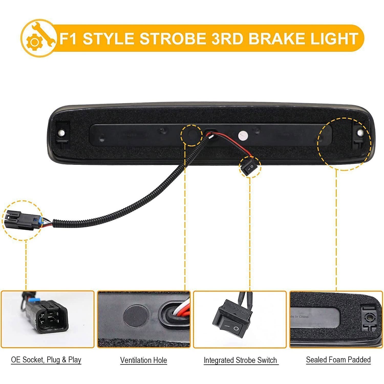 Led 3RD Third Brake Light Tail Cargo Lamp_voghion.com