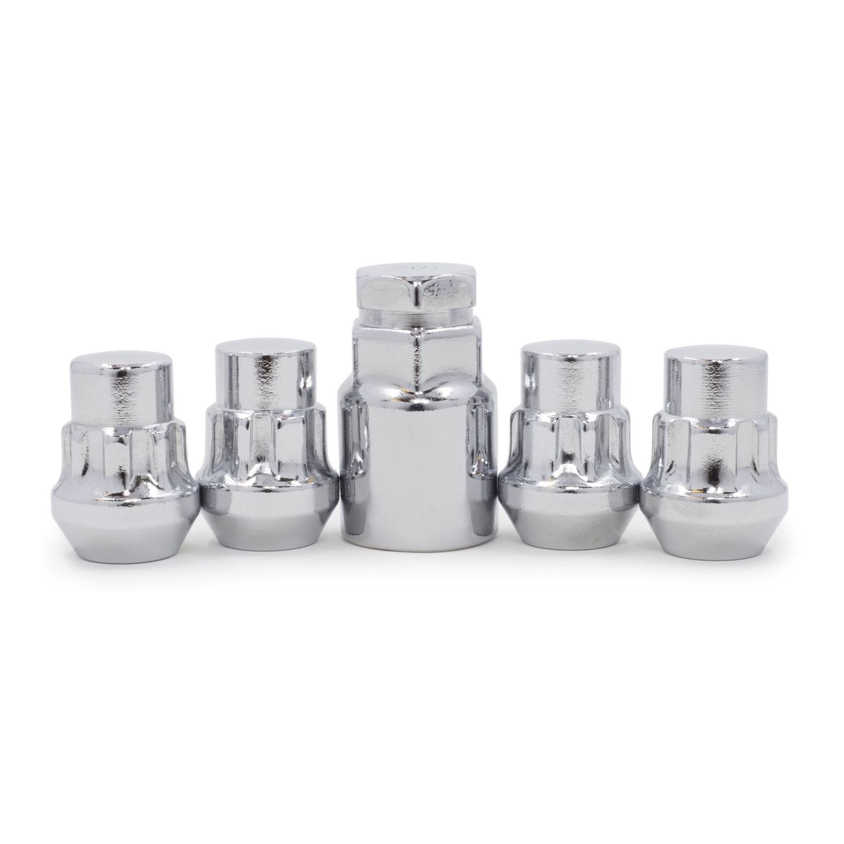 2 Sets Of - Locking Lug Nuts Wheel Locks Closed End Bulge Acorn Cone Seat Chrome_voghion.com