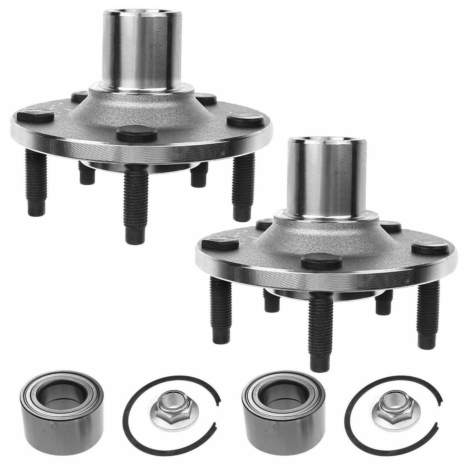 2x Front Wheel Hub And Bearing Assembly Escape 2001-2012 Mazda Tribute_voghion.com