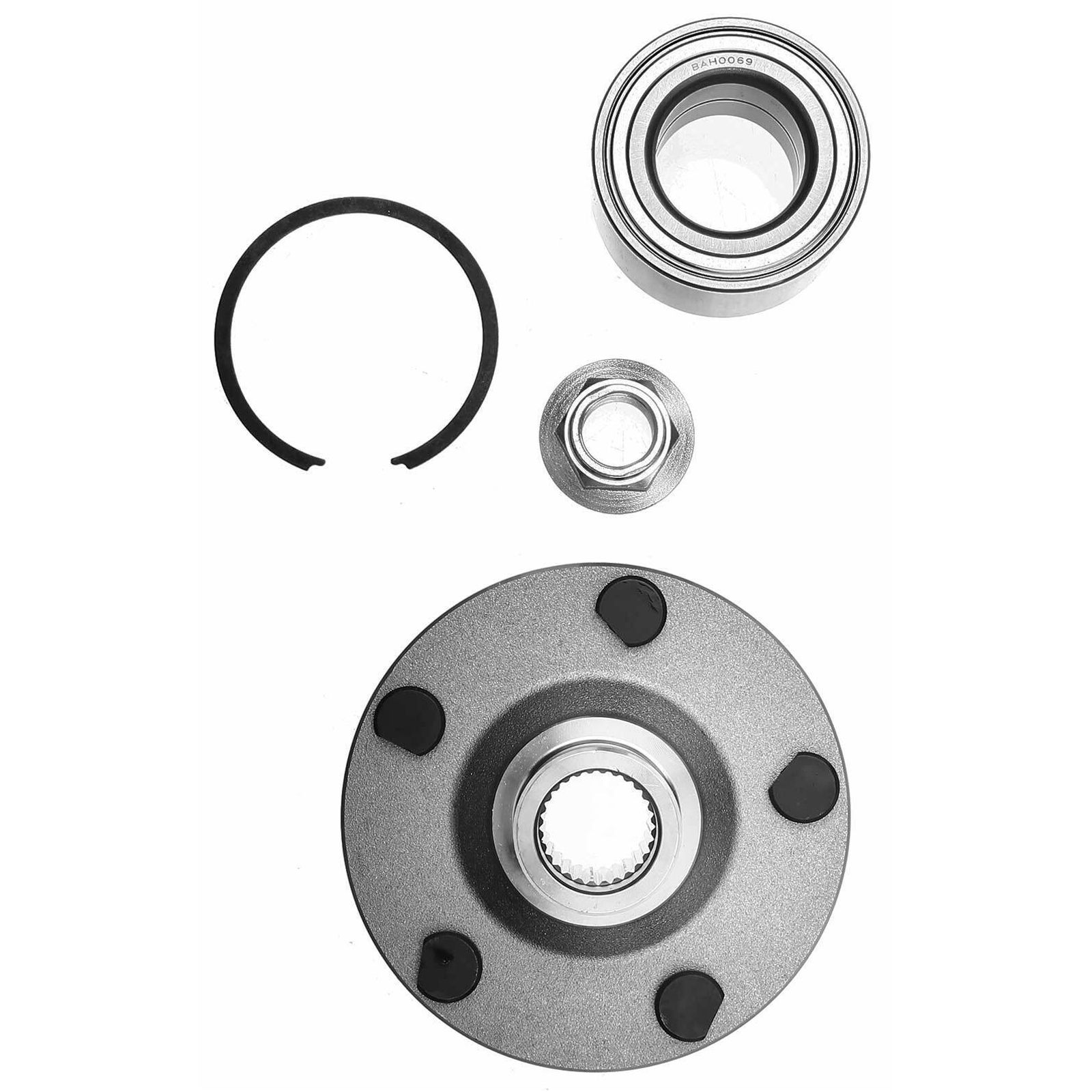 2x Front Wheel Hub And Bearing Assembly Escape 2001-2012 Mazda Tribute_voghion.com