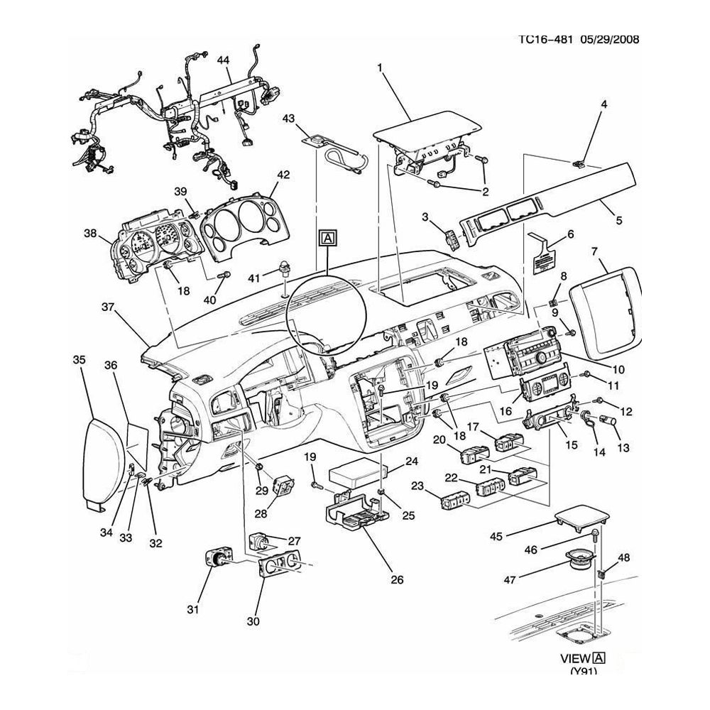 For Chevrolet GMC 4-Button Switch Accessories_voghion.com