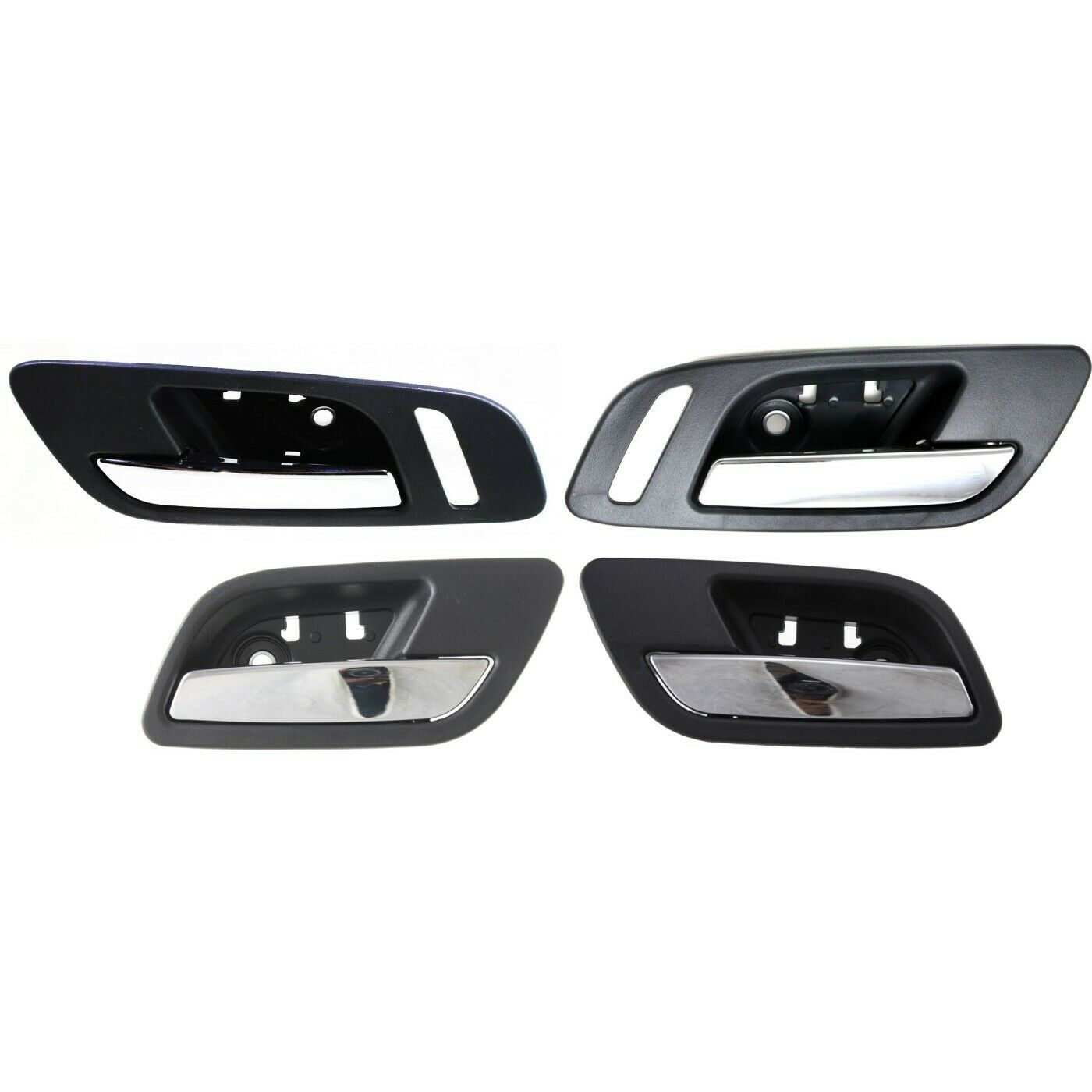 Interior Door Handle For 2007-2014 Chevrolet GMC Small Hole Black Chrome_voghion.com